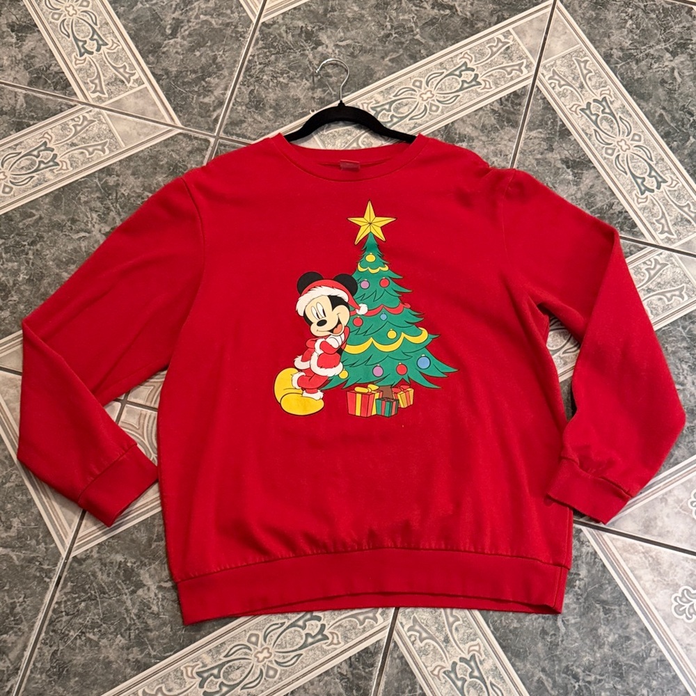 Disney Red Sweatshirt with Star Design